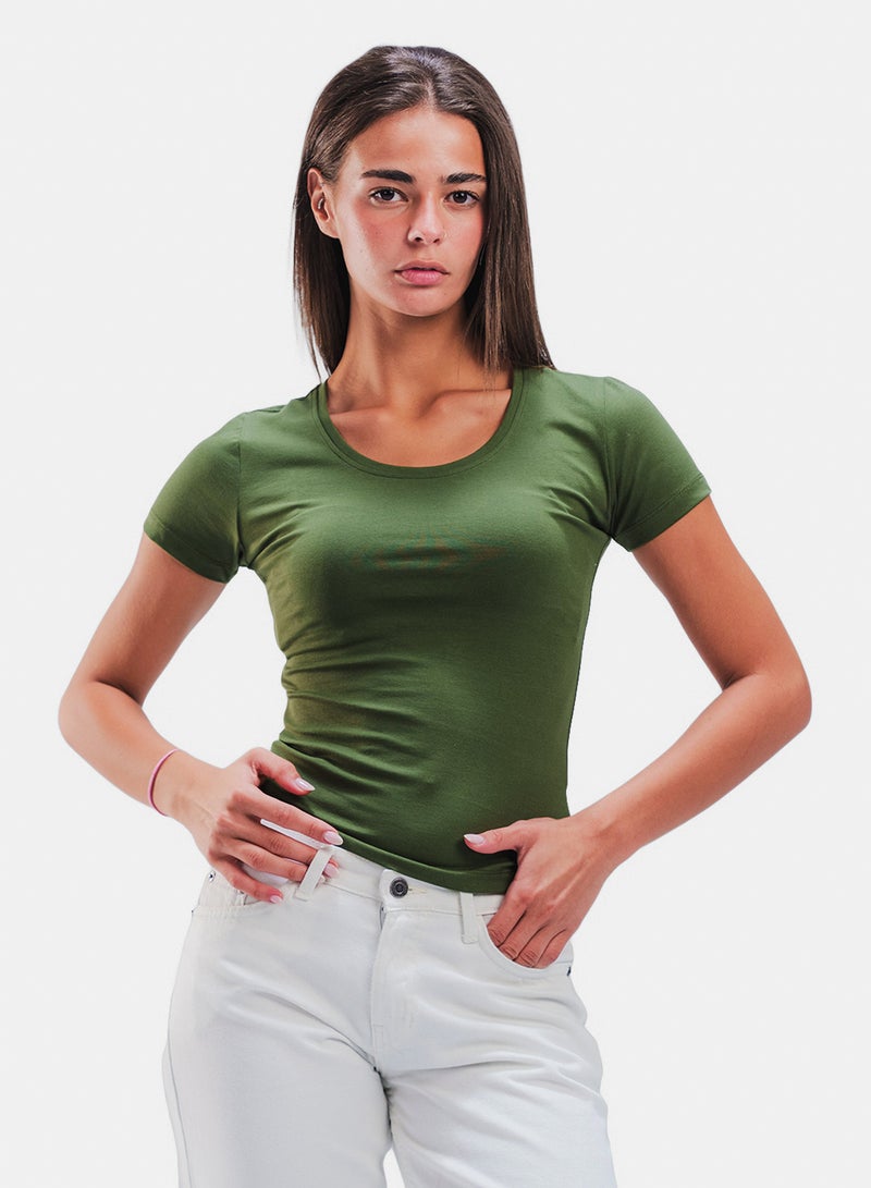 U-Shaped Short Sleeve